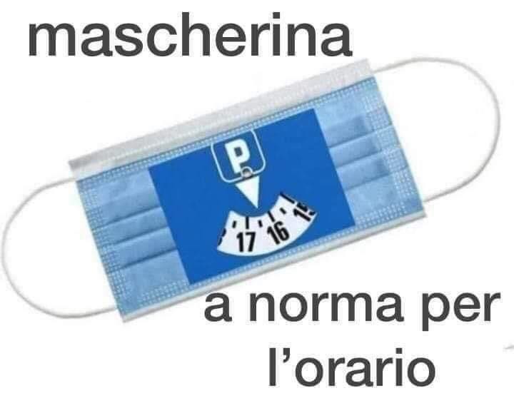 mascherina orario