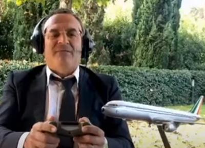 max giusti lotito aereo