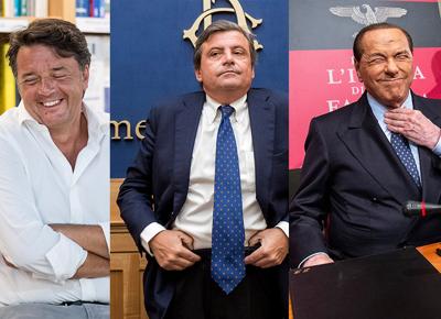Renzi, Calenda e Berlusconi