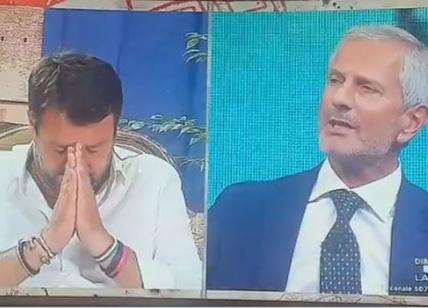 Salvini-Carofiglio, scontro da Floris. “Anche questo sospiro...”. VIDEO