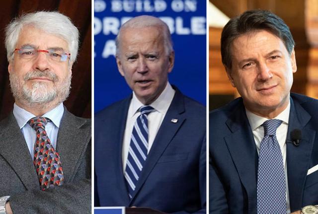 Gianni Silvestrini (a sinistra) prevede un anno di grandi cambiamenti non solo per l'America di Joe Biden, ma anche per l'Europa e l'Italia guidata da Giuseppe Conte (foto: LaPresse) Gianni Silvestrini (a sinistra) prevede un anno di grandi cambiamenti non solo per l'America di Joe Biden, ma anche per l'Europa e l'Italia guidata da Giuseppe Conte (foto: LaPresse)