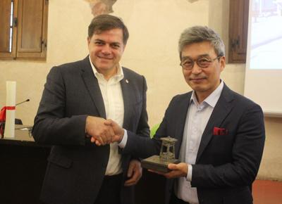 Sindaco Giovannetti con Park Eun Sun