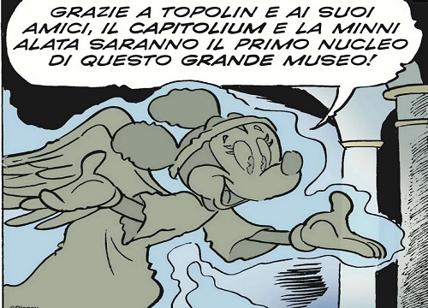 Topolino celebra il restauro della Vittoria Alata di Brescia