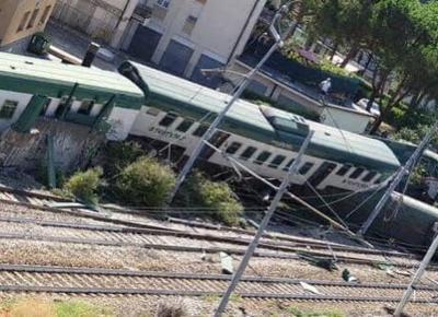 Treno deragliato Brianza
