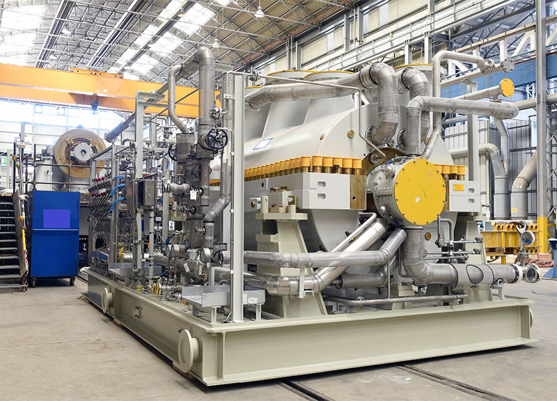Un Compressore centrifugo di Baker Hughes prodotto nello stabilimento di Firenze e destinato ad aplicazioni LNG