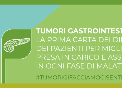 Tumori gastrointestinali: arriva la Carta dei Diritti dei pazienti