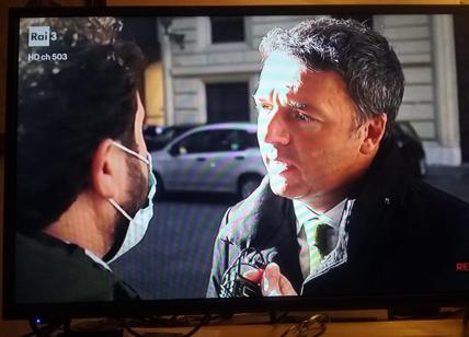 Renzi attaccato da Report su Alitalia si fa intervistare senza mascherina