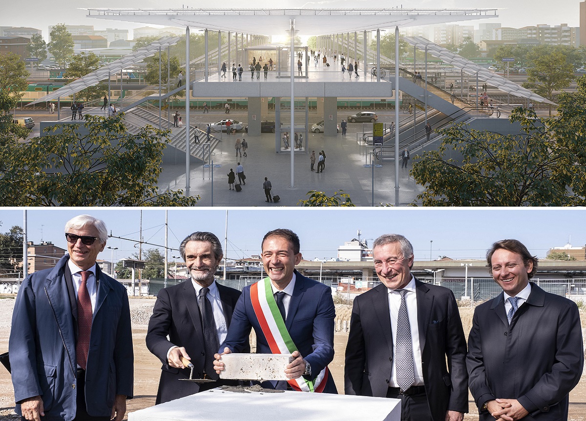 La posa della prima pietra della stazione ferroviaria di Sesto San Giovanni La posa della prima pietra della stazione ferroviaria di Sesto San Giovanni