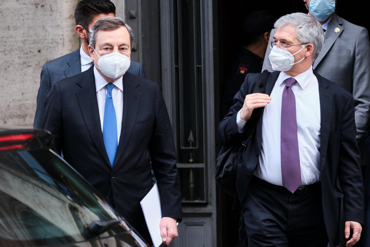 Daniele Franco Mario Draghi Lapresse Daniele Franco Mario Draghi Lapresse