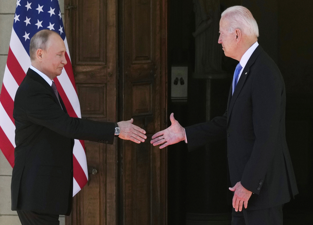 i presidenti Biden e Putin Lapresse i presidenti Biden e Putin Lapresse