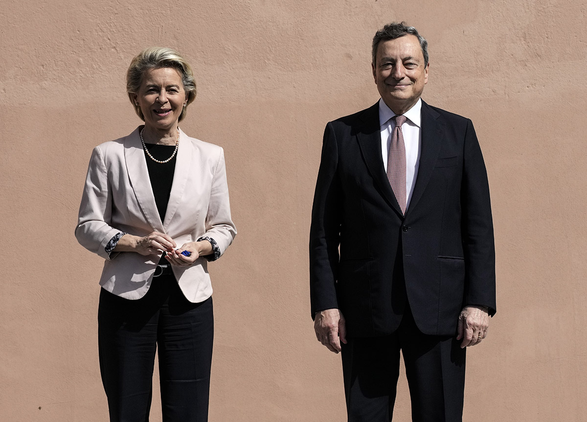 presidente Mario Draghi e presidente Von der Leyen Lapresse presidente Mario Draghi e presidente Von der Leyen Lapresse