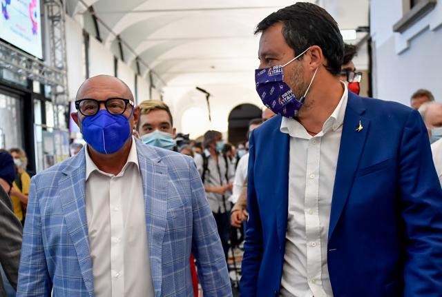Luca Bernardo e Matteo Salvini Luca Bernardo e Matteo Salvini