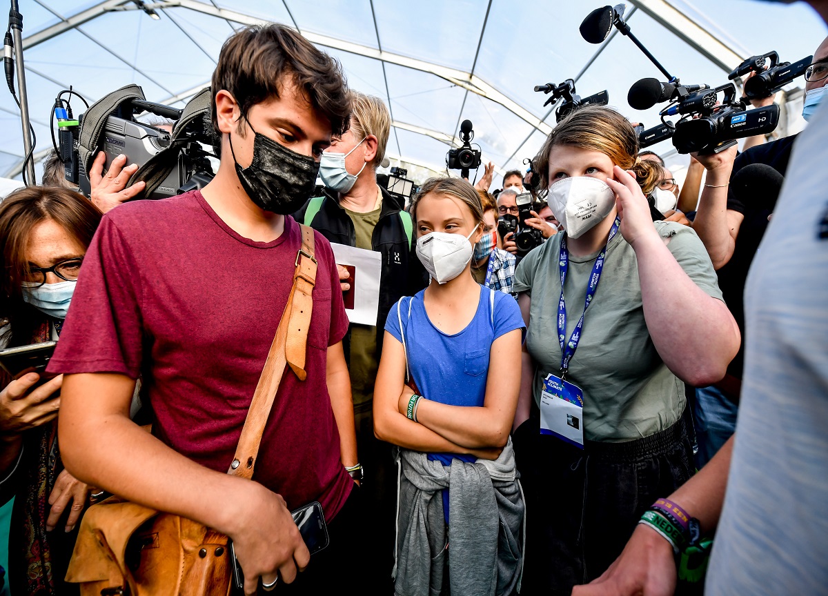 Greta Thunberg allo Youth4Climate di Milano Greta Thunberg allo Youth4Climate di Milano