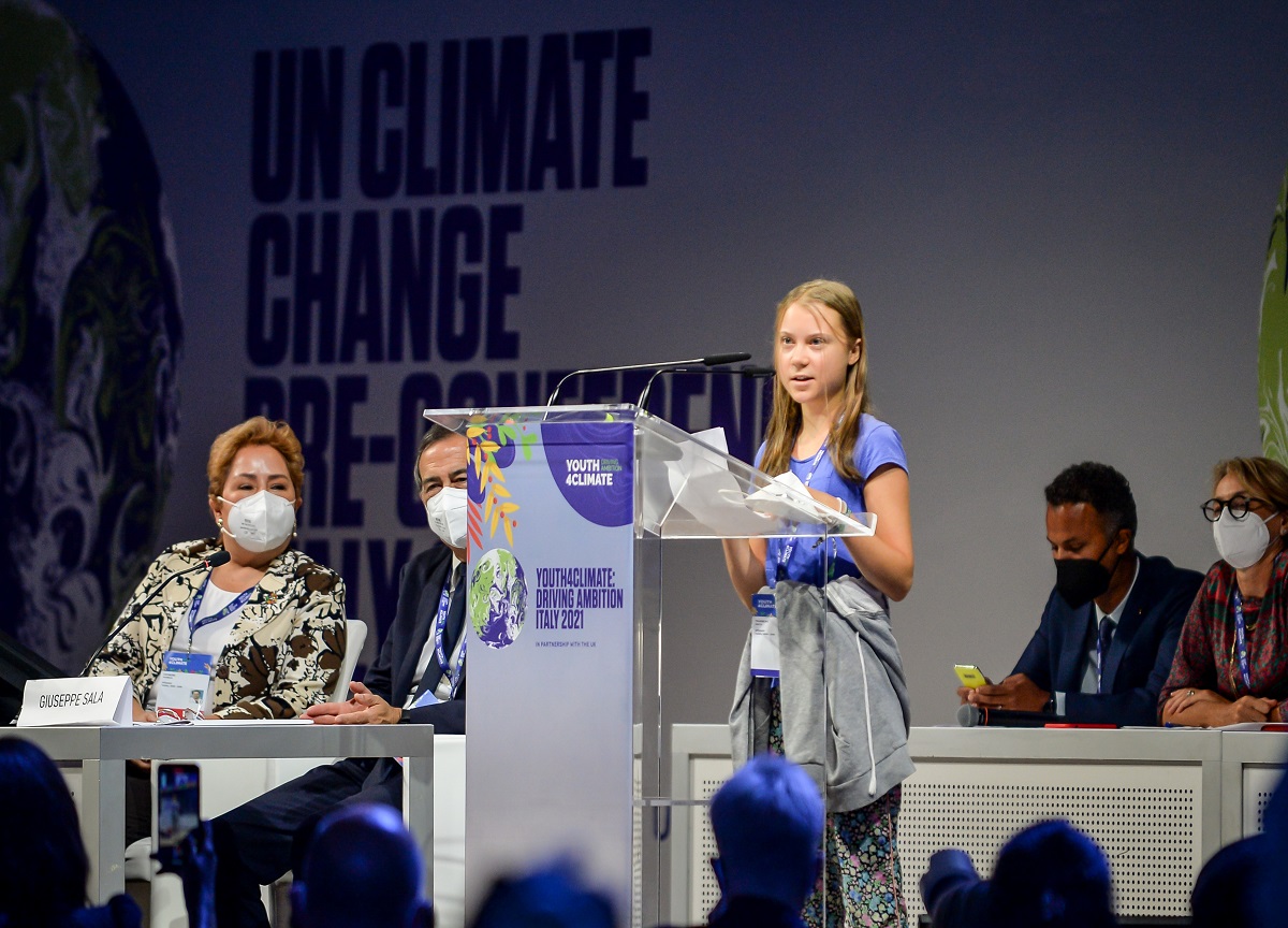 Greta Thunberg allo Youth4Climate di Milano Greta Thunberg allo Youth4Climate di Milano