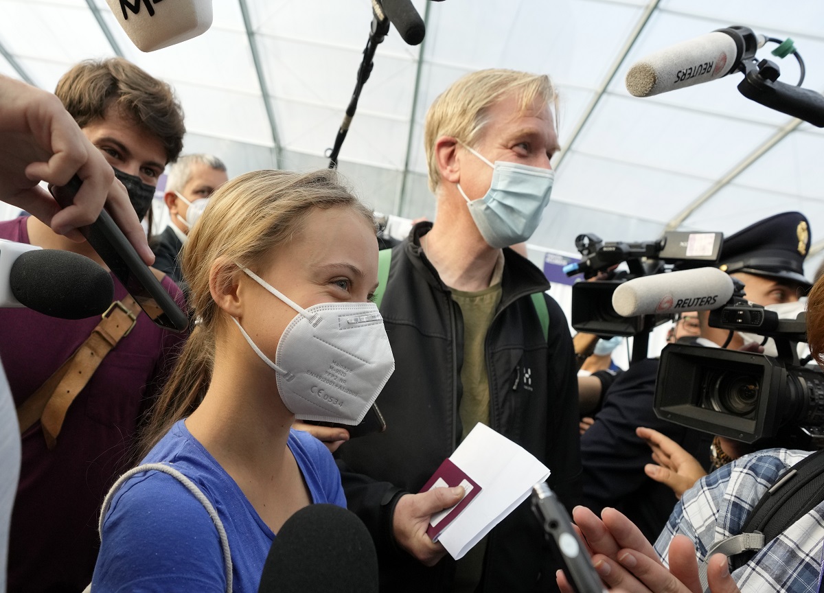 Greta Thunberg allo Youth4Climate di Milano Greta Thunberg allo Youth4Climate di Milano