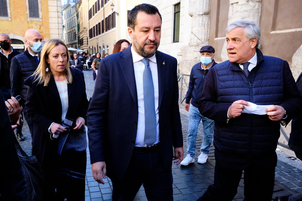 tajani salvini meloni