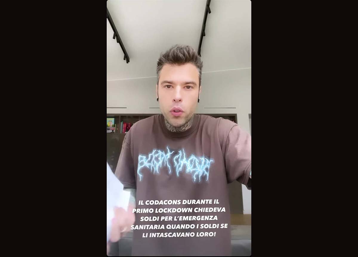 Fonte Instagram Fedez Fonte Instagram Fedez