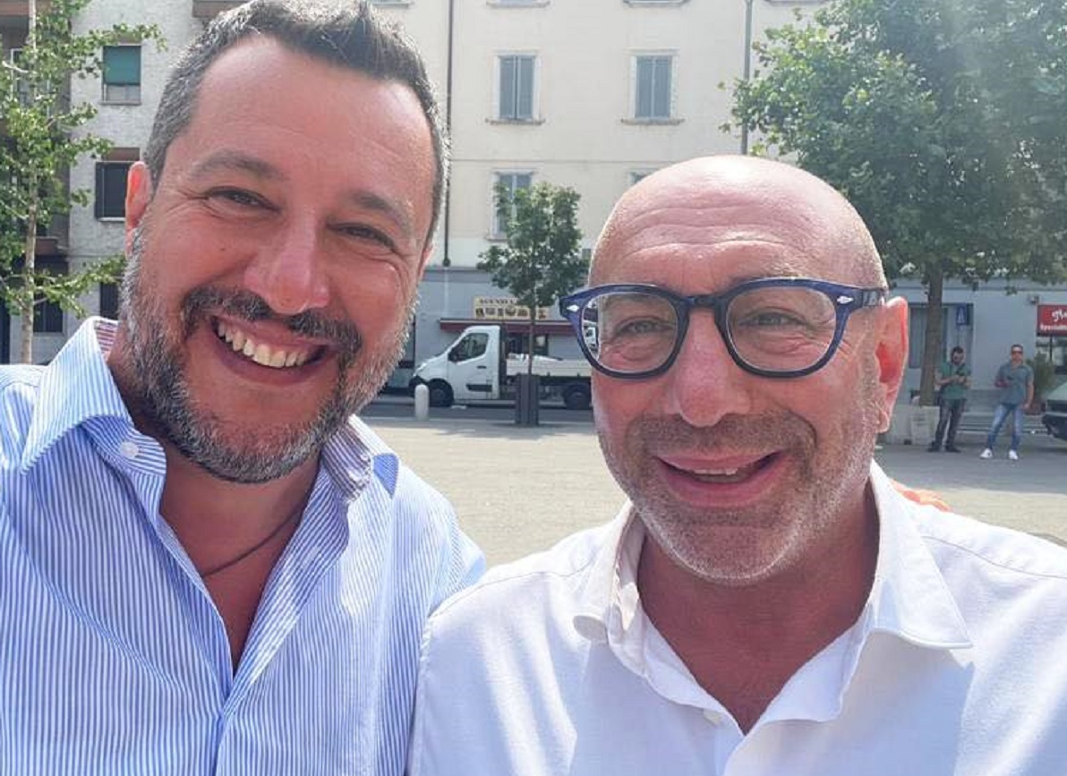 Matteo Salvini e Luca Bernardo Matteo Salvini e Luca Bernardo