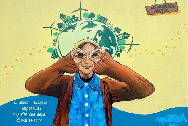 Il mural dedicato a Fraintesa Il mural dedicato a Fraintesa