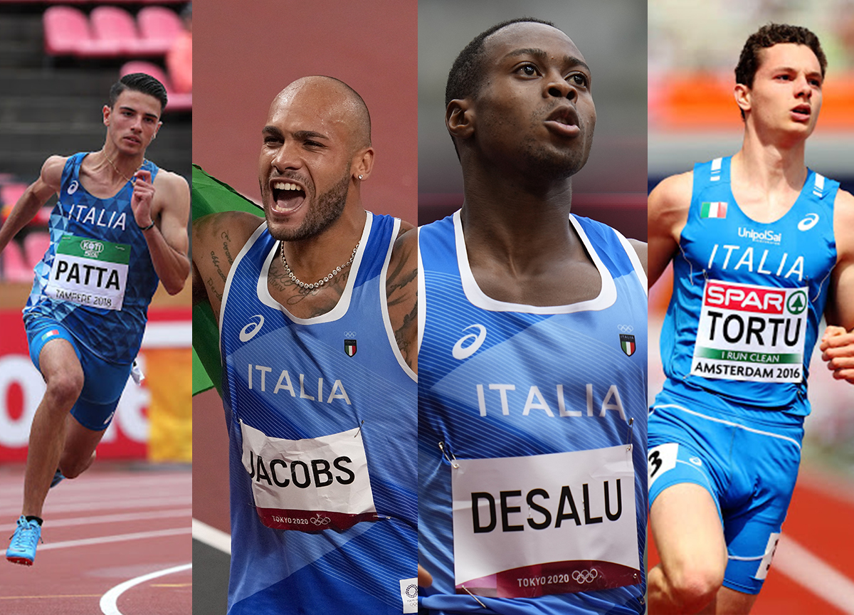 Lorenzo Patta , Marcell Jacobs , Eseosa Desalu e Filippo Tortu Lorenzo Patta , Marcell Jacobs , Eseosa Desalu e Filippo Tortu