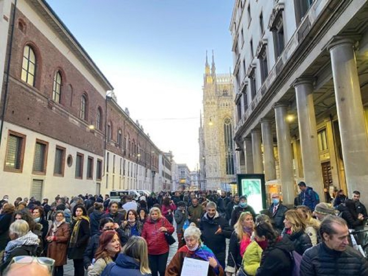 Corteo No Green Pass a Milano Corteo No Green Pass a Milano