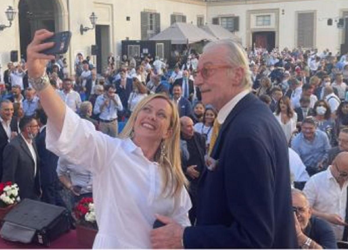 Giorgia Meloni e Vittorio Feltri Giorgia Meloni e Vittorio Feltri