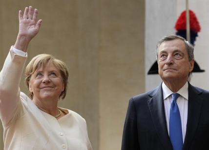 Merkel a Roma, la cancelliera tedesca incontra il Papa e Draghi