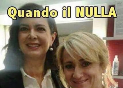 'Nulla' e 'niente' fanno un selfie. Ironia su Boldrini e Littizzetto