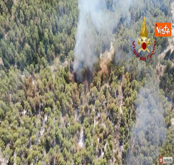 Incendi in Calabria, le immagini delle termocamere