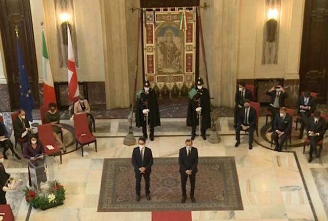 La cerimonia di consegna degli Ambrogini 2020 a Palazzo Marino