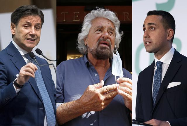 Conte Grillo Di Maio Lapresse