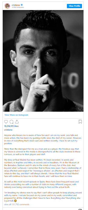 cr7 post cr7 post