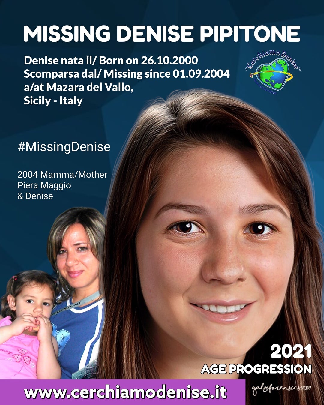 dalla pagina facebook di Piera Maggio, la madre della bimba sparita dalla pagina facebook di Piera Maggio, la madre della bimba sparita