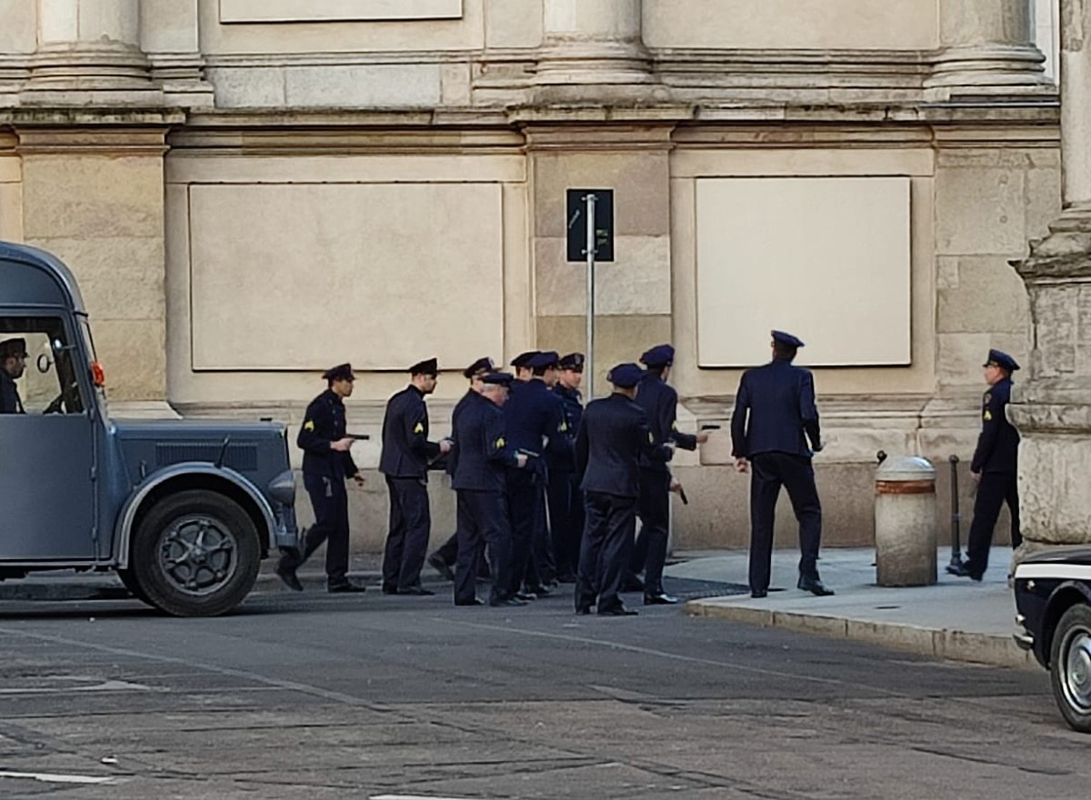 Le riprese a Milano del secondo capitolo di Diabolik(Foto Mianews)