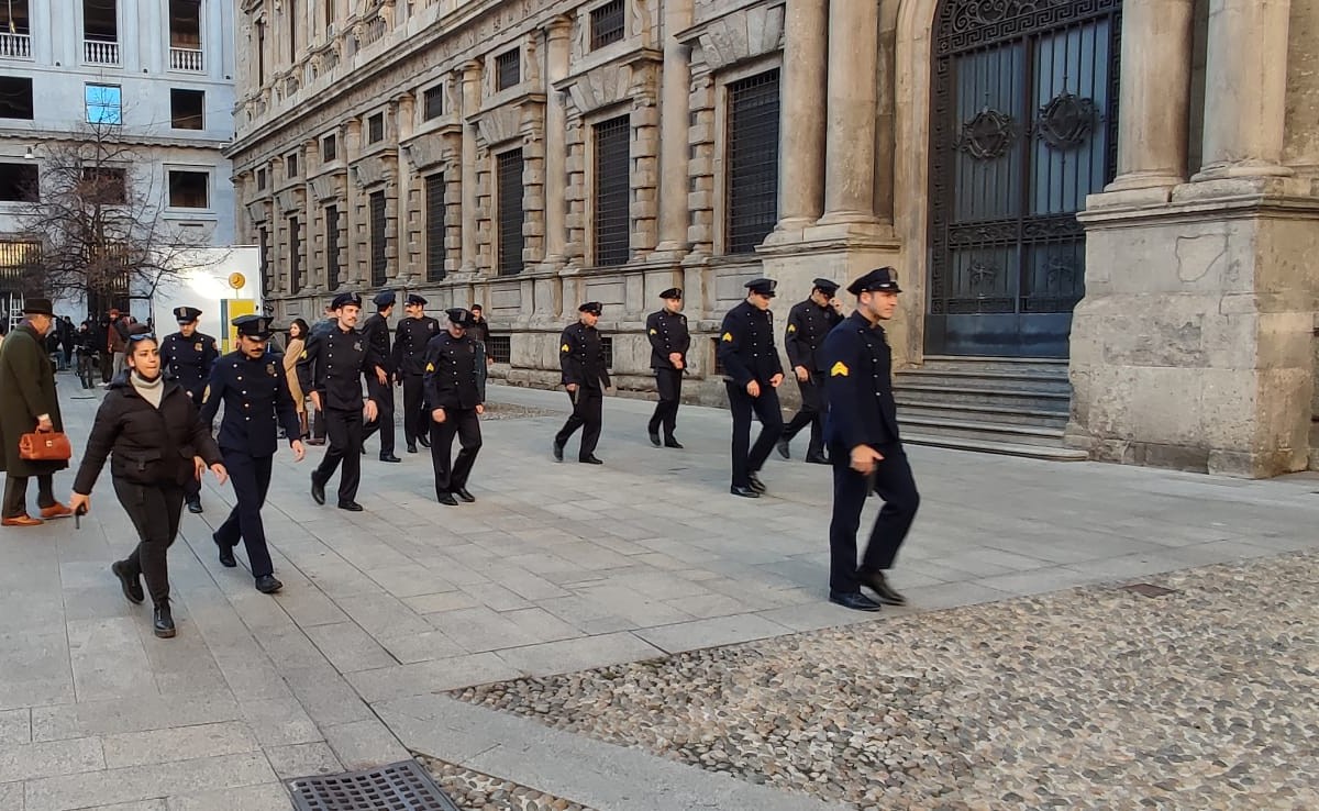 Le riprese a Milano del secondo capitolo di Diabolik(Foto Mianews)