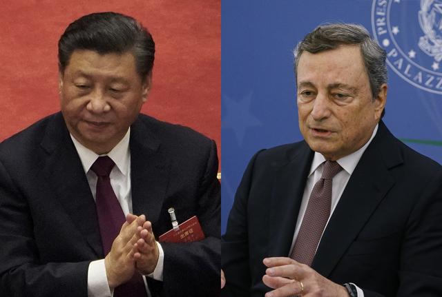 Mrio Draghi Xi Jinping Laprese Mrio Draghi Xi Jinping Laprese