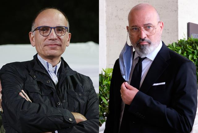 Enrico Letta Stefano Bonaccini Lapresse Enrico Letta Stefano Bonaccini Lapresse
