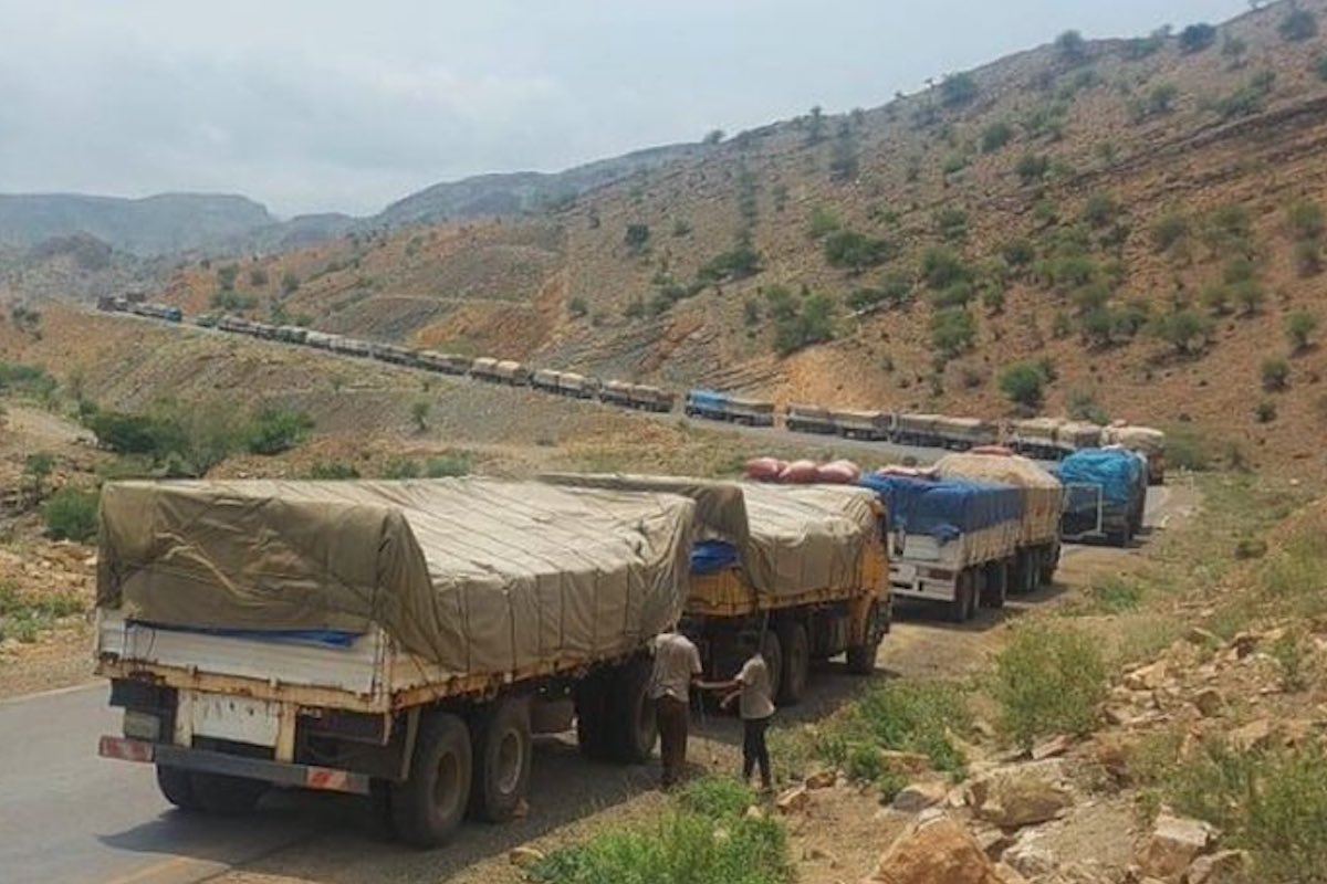Etiopia, camion di aiuti verso il Tigray Etiopia, camion di aiuti verso il Tigray