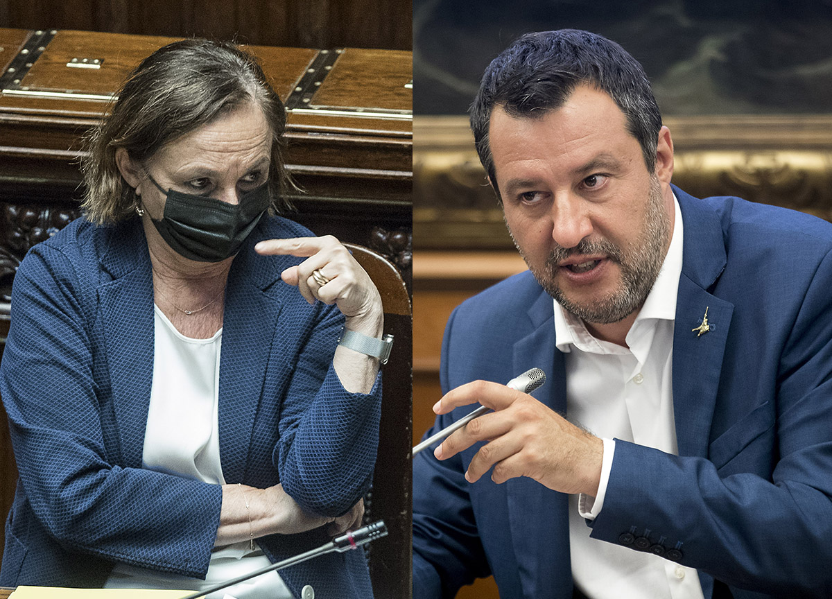 Luciana Lamorgese Matteo Salvini Lapresse Luciana Lamorgese Matteo Salvini Lapresse