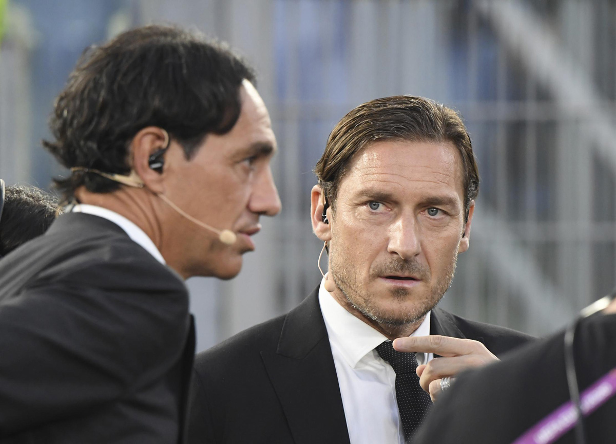 Francesco Totti - Alessandro Nesta (Lapresse) Francesco Totti - Alessandro Nesta (Lapresse)