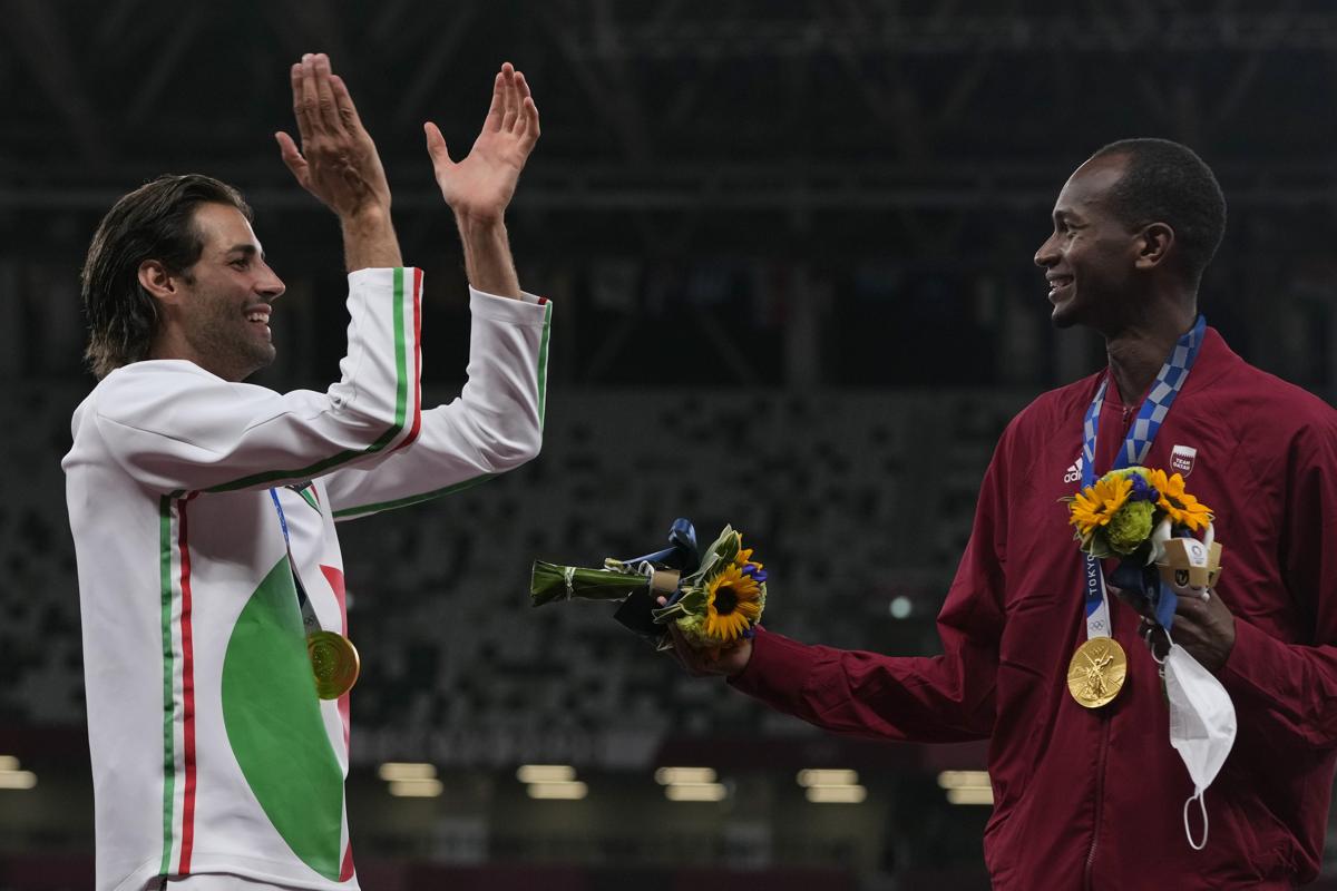 Gianmarco Tamberi - Mutaz Barshim (Lapresse) Gianmarco Tamberi - Mutaz Barshim (Lapresse)