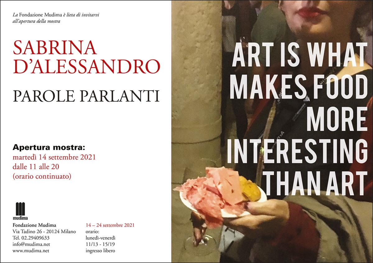 invito 14 settembre Fondazione Mudima Sabrina DAlessandro