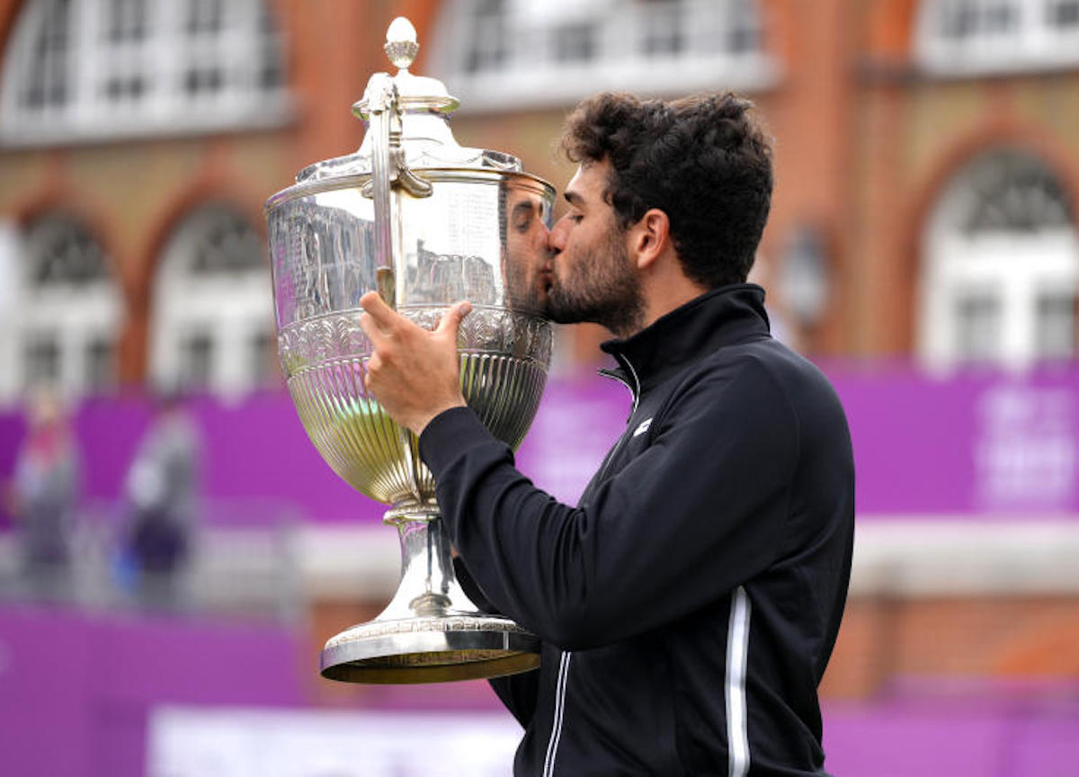Londra,Matteo Berrettini e' il primo italiano che a vince il Queen's Club Londra,Matteo Berrettini e' il primo italiano che a vince il Queen's Club