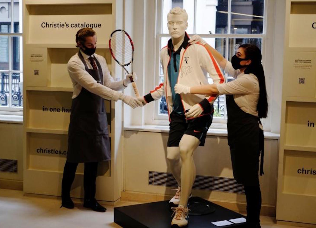 Londra. Gli effetti personali di Roger Federer all'asta da Christie's
