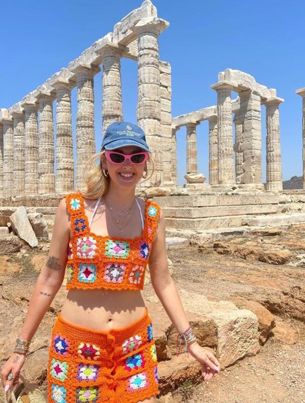 Grecia , Atene , Chiara Ferragni trascorre il suo primo giorno in Grecia Grecia , Atene , Chiara Ferragni trascorre il suo primo giorno in Grecia