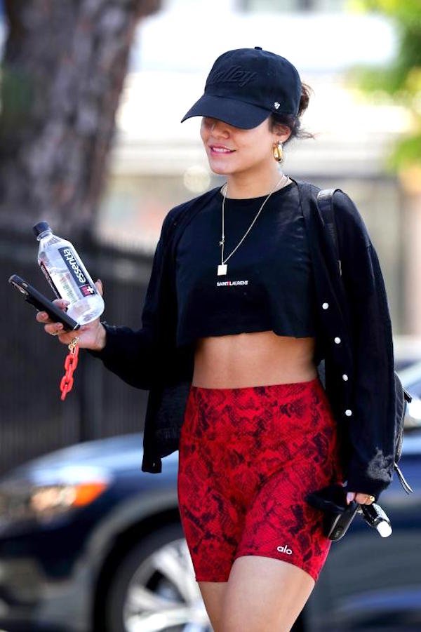 Los Angeles, Vanessa Hudgens look da palestra .... animalier!