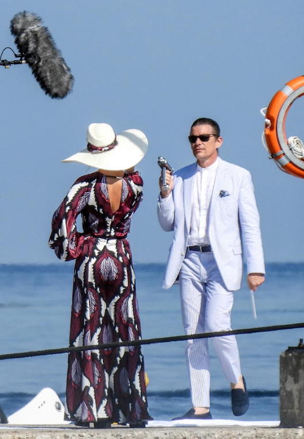Mykonos,Daniel Craig ,Ethan Hawke,Kate Hudson sul set del film  Knives Out 2 