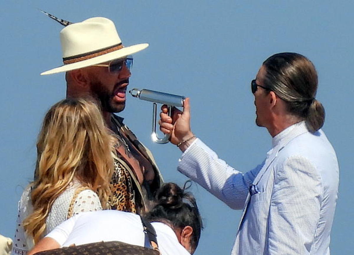 Mykonos,Daniel Craig ,Ethan Hawke,Kate Hudson sul set del film  Knives Out 2 