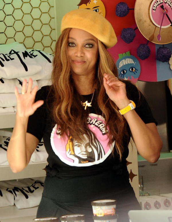 Santa Monica,ex attrice, modella,Tyra Banks lancia il suo brand dì gelati