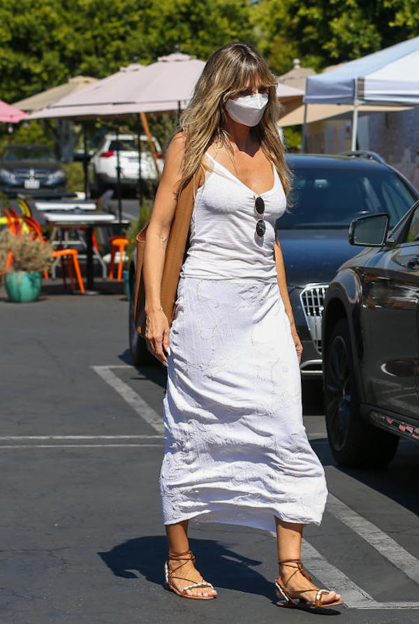 Heidi Klum e Tom Kaulitz ,i figli Leni Klum e Lou Sulola Samuel fanno shopping